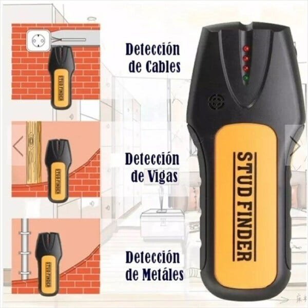 Detector Scanner de Obstaculos 3 Em 1 para Canos, Madeira, Metais, Fios, e Vigas Visual e Sonoro - 5