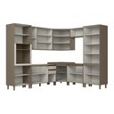 Ver imagem 3 de Cozinha Modulada Completa 08 Peças 100% MDF com Torre Quente e Cristaleira Connect Duna/Cristal