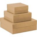 Ver imagem 1 de Caixa para Presente com Tampa GDE (28X28X10) Quadrada KRAFT