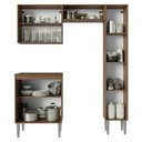 Ver imagem 5 de Armário de Cozinha Compacta 156 Cm Rustic-cinza Emilly Madesa 02