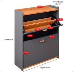 Sapateira Organizadora Pequena Apartamento 12 Pares Calçados Gavetas Basculante Decoração Quarto - 8