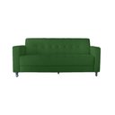 Ver imagem 1 de Sofá Jade 3 Lugares Suede Verde - Dominic Decor