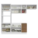 Ver imagem 5 de Cozinha Completa Stella 9 Portas MDP 270cm Branco e Marrom Madesa