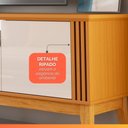 Ver mais imagens de Rack Bancada para Tv até 75 Polegadas 2,18m 2 Portas Detalhe Ripado Vetro Madeirado/off White