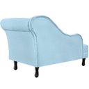 Ver imagem 6 de Combo 2 Recamier Namoradeira Divã Lado Direito e Esquerdo Olivia Suede Azul Turquesa - Ds