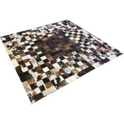 Tapete de Couro Marrom Escuro Degrade 2,00x2,00 com Bordas - 2