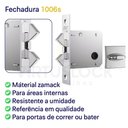 Ver imagem 4 de Fechadura Stam Correr-Bater Banheiro 1006S Cromado