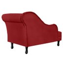 Ver imagem 6 de Combo 2 Recamier Namoradeira Divã Lado Direito e Esquerdo Olivia Suede Vermelho - Ds Estofados