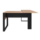 Ver imagem 5 de Mesa de Canto para Escritório em L 136cm Amendoa/Preto ME4181 - Tecno Mobili