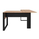 Ver imagem 3 de Mesa de Canto para Escritório em L 136cm Amendoa/Preto ME4181 - Tecno Mobili