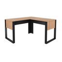 Ver imagem 7 de Mesa de Canto para Escritório em L 136cm Amendoa/Preto ME4181 - Tecno Mobili