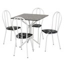Ver imagem 1 de Conjunto Mesa Quadrada com 4 Cadeiras e Tampo em Granito Artefamol Thais