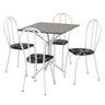 Conjunto Mesa Quadrada com 4 Cadeiras e Tampo em Granito Artefamol Thais - 1