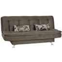 Ver imagem 1 de Sofá Cama Reclinável 3 Lugares Salomé 182cm Suede Pena Marrom - Vee Decor