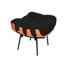 Poltrona com Puff Costela Vallisa Decor - Preto - 5