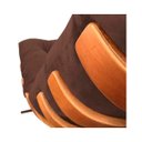 Ver imagem 2 de Poltrona com Puff Costela Vallisa Decor - Marrom