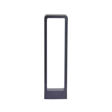 Luminária de Jardim Nordecor Ronu 2686 60cm Led 10w Bivolt Preto 3000k Luz Amarela