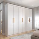 Ver imagem 1 de Guarda-roupa Casal Aurora Radiante 6 Portas 2 Gavetas - Panorama Móveis