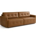 Ver imagem 2 de Sofá 4 Lugares para Sala de Estar Living 270cm Belluno L06 Couro Amêndoa - Lyam Decor