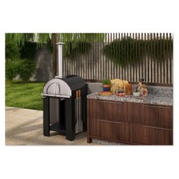 Forno de Pizza a Lenha Garden Preto 610EX Metávila - 2