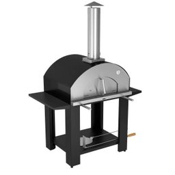 Forno de Pizza a Lenha Napoli Garden Grande Preto 810EX Metávila - 1