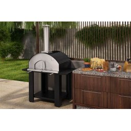 Forno de Pizza a Lenha Napoli Garden Grande Preto 810EX Metávila - 2