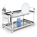 Ver imagem 1 de Escorredor Louças 20 Pratos Porta Talher em Aço Inox