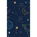 Ver imagem 2 de Cortina Tecido Oxford Quarto Infantil Formas Coloridas Estrelas e Planetas - 140x220cm