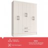 Guarda-Roupa Casal Maple 6 Portas 2 Gavetas Branco - Panorama Móveis - 2