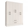 Guarda-Roupa Casal Maple 6 Portas 2 Gavetas Branco - Panorama Móveis - 3