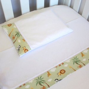 Jogo de Lençol Mini Berço 03 Peças 100% Algodão Nanna Baby - Floresta
