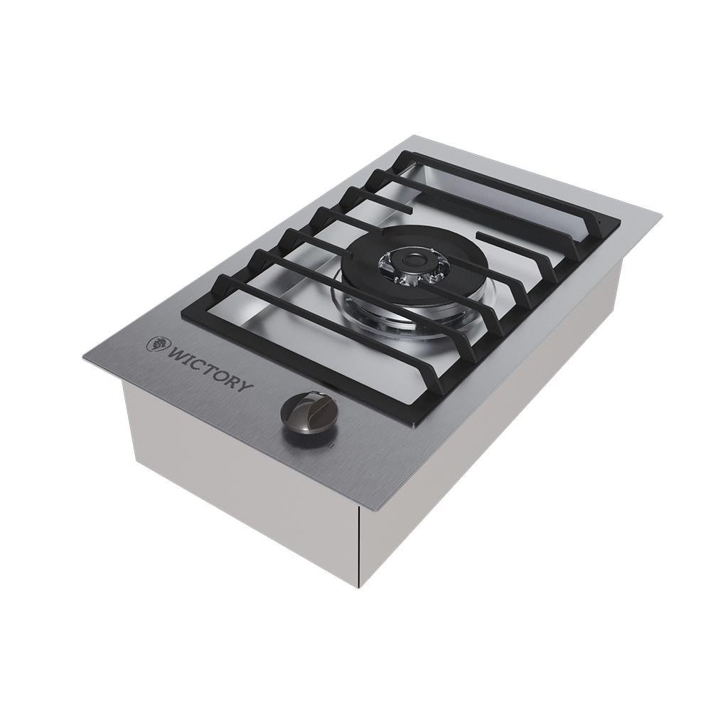 Fogão 1 Bocas Wictory Dominó Inox - 220v - Wfd-01