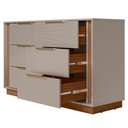 Ver imagem 2 de Cômoda Grande com 6 Gavetas Giane Nogueira Nude