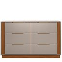 Ver imagem 3 de Cômoda Grande com 6 Gavetas Giane Nogueira Nude