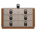 Ver imagem 4 de Cômoda Grande com 6 Gavetas Giane Nogueira Nude