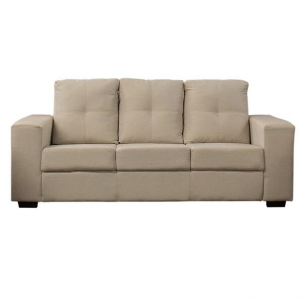 Sofá San Diego 3 Lugares No Tecido Linho Simbal MadeiraMadeira