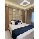 Ver imagem 1 de Cabeçeira Dominó 2,70 Altura e 1,60 Largura Modulos Colantes:corino Café com Leite