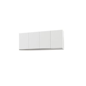 Armário Aéreo 4 Portas Nathan 160cm Branco