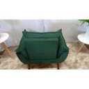 Ver imagem 3 de Kit 02 Poltrona Opala Suede Verde-PANDORA DECOR
