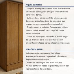 Guarda Roupa Casal 5 Portas com 9 Gavetas 100% MDF Urbano - 16