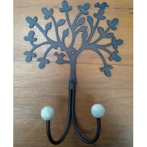 Cabide com dois ganchos super pratico e resistente de arvore artesanato rústico de ferro oferta hoje