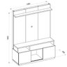 Estante Home Theater para Tv até 55 Polegadas Domi Caemmun - 6