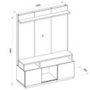 Ver imagem 6 de Estante Home Theater Para TV Até 55 Polegadas Domi Caemmun