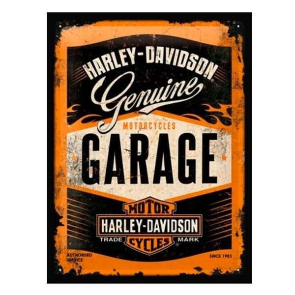 Placa MDF Harley Davidson Garage Coleção 2021