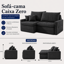 Ver imagem 3 de Sofá Cristal Caixa Zero 200m - Grafite