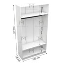 Ver imagem 2 de MODULO CLOSET CABIDEIRO + MALEIRO M53.2021.B 100% MDF MUNDI MOVEIS