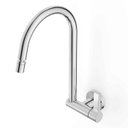 Ver imagem 4 de Torneira para Cozinha de Parede com Bica Móvel e Arejador Articulado Lix Cromado Celite Cód. B5009f7