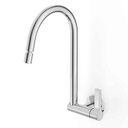 Ver imagem 1 de Torneira para Cozinha de Parede com Bica Móvel e Arejador Articulado Lix Cromado Celite Cód. B5009f7