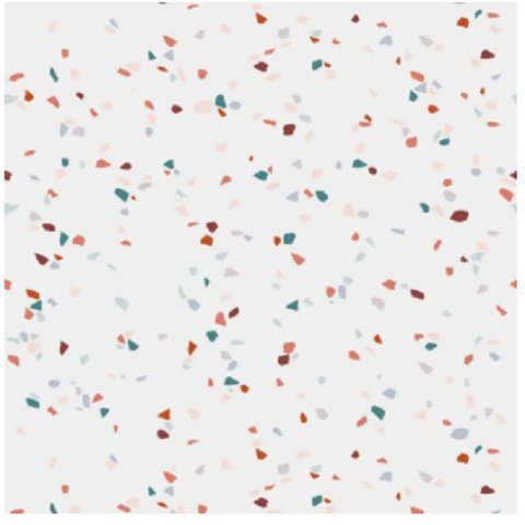 Papel De Parede Granilite Terrazzo Memórias Lavável 280x280 + 270x280