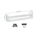 Ver imagem 2 de Prateleira Revisteiro Prat-K Decorare 10x45cm Branco